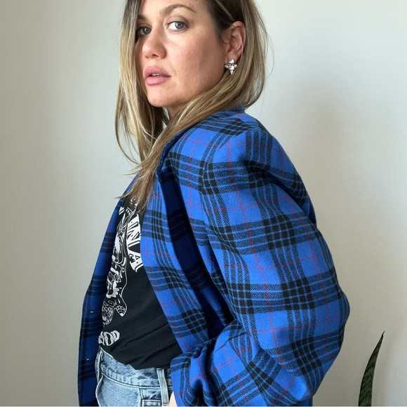 Vintage 70s Pendleton Wool Plaid Blazer - Picture 4 of 9